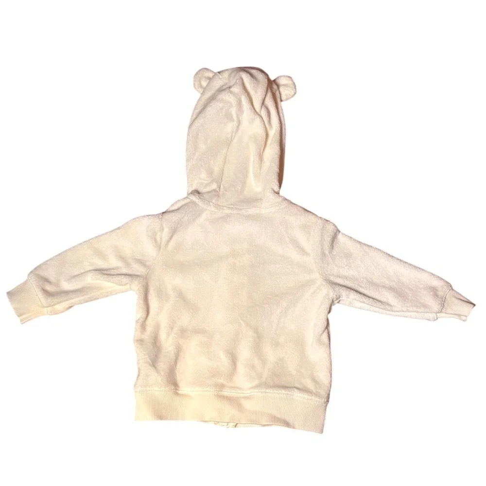 Carters 6M Cream Koala Print Short Sleeve Bodysuit and Bear Ear‎ Hoodie Outfit